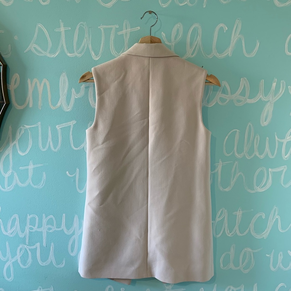 Topshop Sleeveless Tailored Jacket EUC - Picture 3 of 6